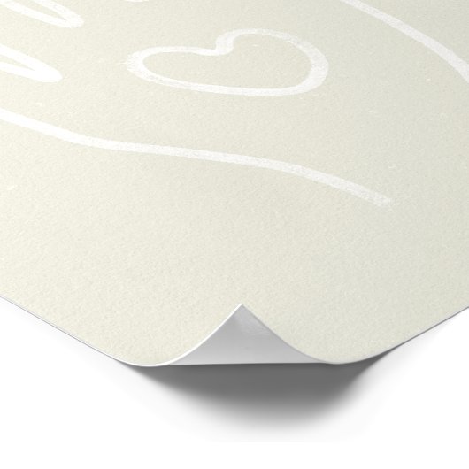 Hart in Hand Art Print - Eierschaal (Hoek)