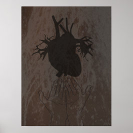 Hart in handen, orgaandonatie poster