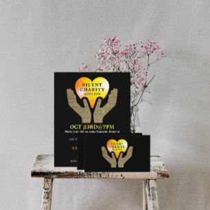 Hart in handen, Silent Charity Auction Event Flyer