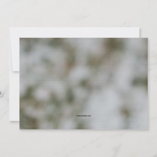 Hart in handen Sparen de Aankondiging van de Datum (Achterkant)