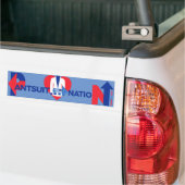 Hart in het centrum van Pantsuit Nation Bumpersticker (Op Truck)