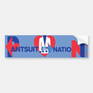 Hart in het centrum van Pantsuit Nation Bumpersticker