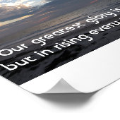 Hart in het Inspirerend Poster van wolken (Hoek)