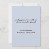 Hart in het zand (aanpasbaar) huwelijk aankondiging (Achterkant)