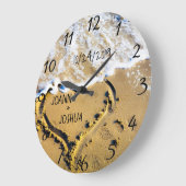 Hart in het Zand Beach Tropical Ocean Uitzicht Cus Grote Klok (Hoek)