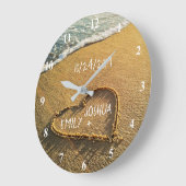 Hart in het Zand Strand Tropisch Zeezicht Grote Klok (Hoek)