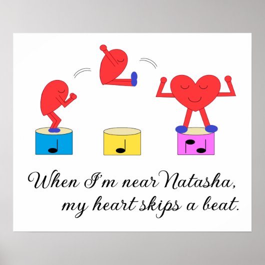 Hart in liefde dumpen: poster (Voorkant)