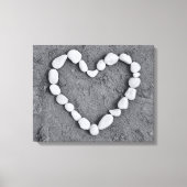 Hart in Pebbles Canvas (Voorkant)