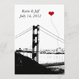 Hart in San Francisco Golden Gate Bridge Kaart