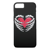 Hart in skeletale handen Klassiek Case-Mate iPhone Case (Achterkant)