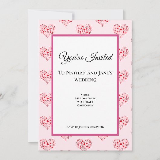 Hart in stippen kaart (Voorkant)