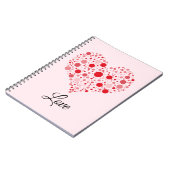 Hart in Stippen Notitieboek (Linkerzijde)