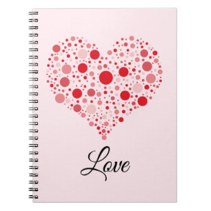Hart in Stippen Notitieboek