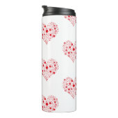 Hart in Stippen Thermosbeker (Geroteerd rechts)