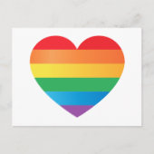 Hart in trotskleuren briefkaart (Voorkant)