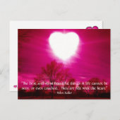 Hart in vuur en vlam - Briefkaart (Voorkant / Achterkant)