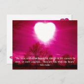 Hart in vuur en vlam - Briefkaart (Voorkant / Achterkant)