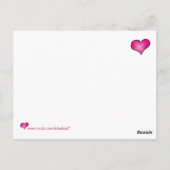 Hart in vuur en vlam - Briefkaart (Achterkant)