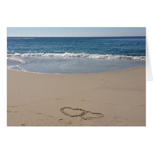 Hart in zand (Voorkant Horizontaal)