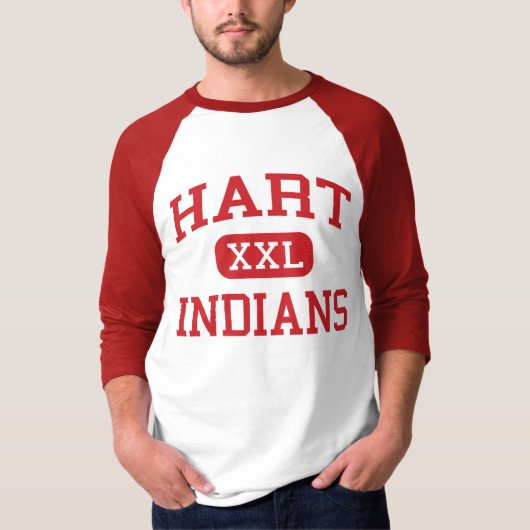 Hart - Indiërs - High School - Newhall California T-shirt (Voorkant)