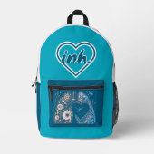 Hart-inhalo Bedrukte Rugzak (Voorkant)