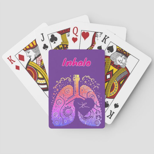 Hart-inhalo Pokerkaarten (Achterkant)