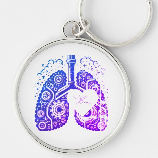 Hart-inhalo Sleutelhanger (Voorkant)