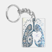 Hart-inhalo Sleutelhanger (Voorkant Links)