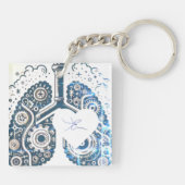 Hart-inhalo Sleutelhanger (Achterkant)