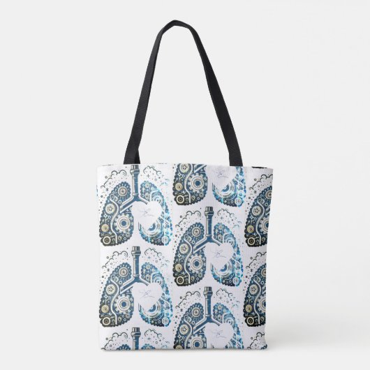 Hart-inhalo Tote Bag (Achterkant)
