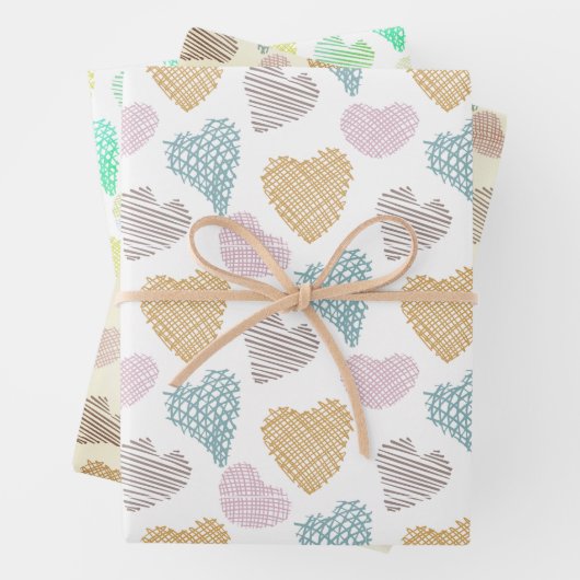 Hart inpakpapier, geschenkpapier, inpakpapier vel (In situ)