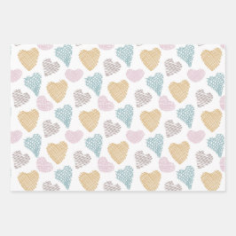 Hart inpakpapier, geschenkpapier, inpakpapier vel