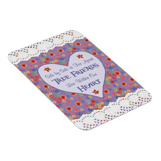 Hart Inspirerend Vriendschap Quote Koelkast Magnet Magneet (Rechterzijde)