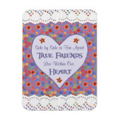 Hart Inspirerend Vriendschap Quote Koelkast Magnet Magneet (Verticaal)