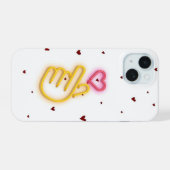 Hart iphone hoesje 15 case (Achterkant horizontaal)