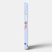 Hart Iphone Hoesje, Frans, Blauw, Luxe, Liefde Case-Mate iPhone Case (Achterkant / Links)