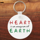 Hart is anagram van Aarde Sleutelhanger (Voorkant)