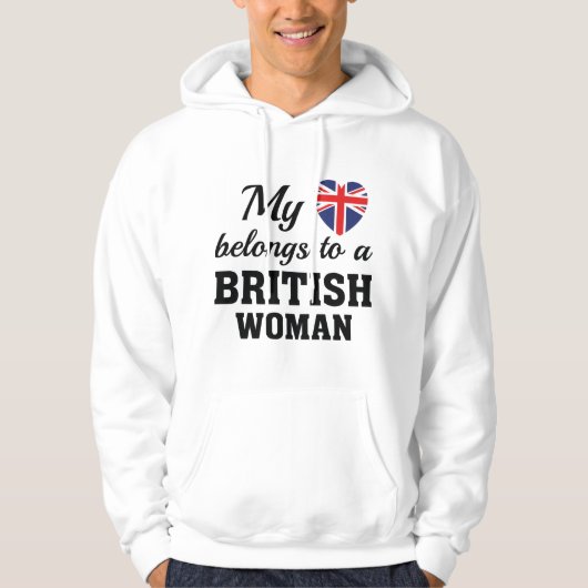Hart is Brits Hoodie (Voorkant)
