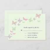 Hart is een Flutter RSVP (groen) (Voorkant / Achterkant)