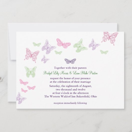 Hart is een uitnodigende uitnodiging voor een Flut (Voorkant)