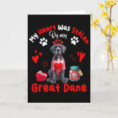 Hart is gestolen door mijn geweldige Deense dog Va Kaart (Gele Bloem)