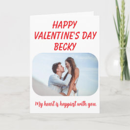 Hart is het Gelukkigst - Valentijnsdag Kaart