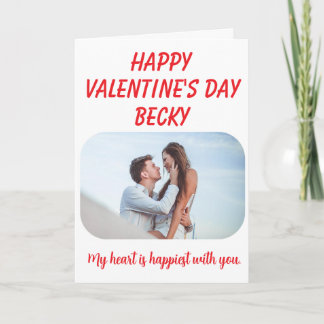 Hart is het Gelukkigst - Valentijnsdag Kaart