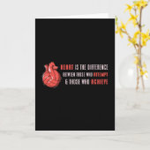 Hart is het verschil beachvolleybalspeler kaart (Gele Bloem)