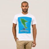 Hart Island New York map T-shirt (Voorkant volledig)
