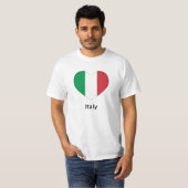 Hart - Italiaanse vlag T-shirt (Voorkant volledig)