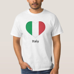 Hart - Italiaanse vlag T-shirt