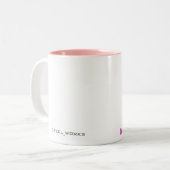 Hart je aan! tweekleurige koffiemok (Voorkant links)