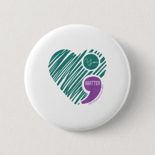 Hart Je Laat Je Verhaal Niet Einde Suïcidepreventi Ronde Button 5,7 Cm