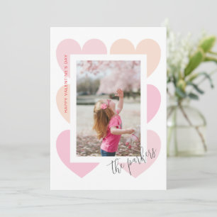 Hart kader Valentijnsdag fotokaart Feestdagenkaart